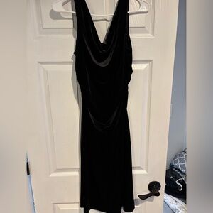 Elegant Black Velvet Dress